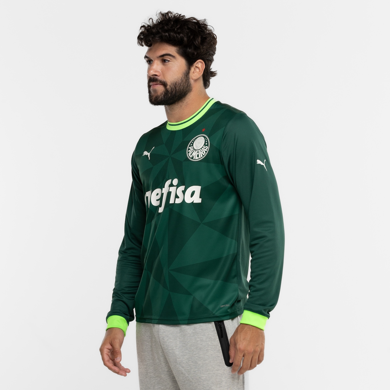 Camisa Manga Longa do Palmeiras I 23 Puma Masculina Torcedor - Foto 5