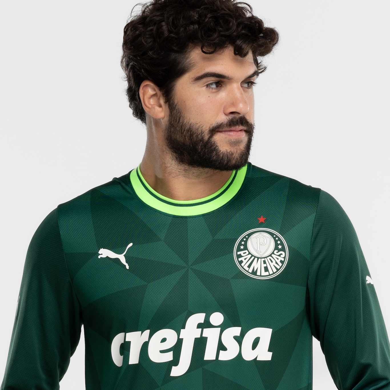 Camisa Manga Longa do Palmeiras I 23 Puma Masculina Torcedor - Foto 6