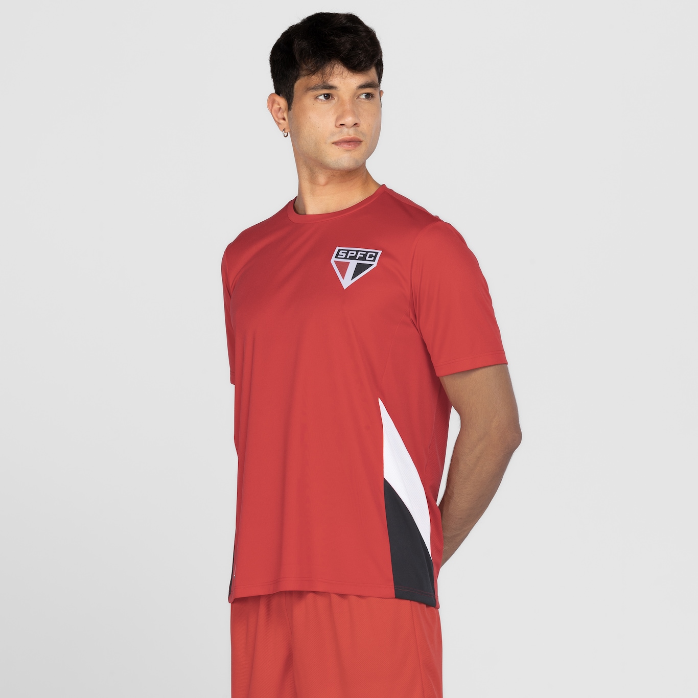 Camiseta do São Paulo Masculina Recortes - Foto 4