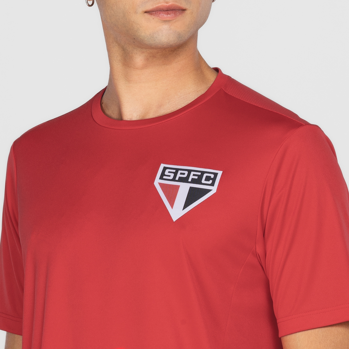 Camiseta do São Paulo Masculina Recortes - Foto 5