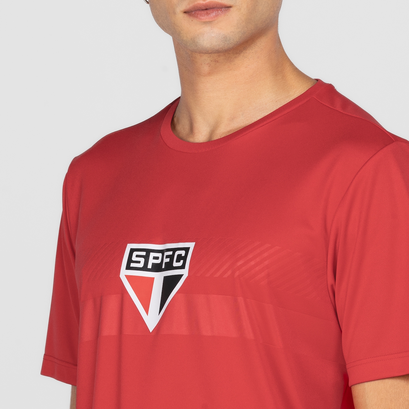 Camiseta do São Paulo Masculina Embossed - Foto 6