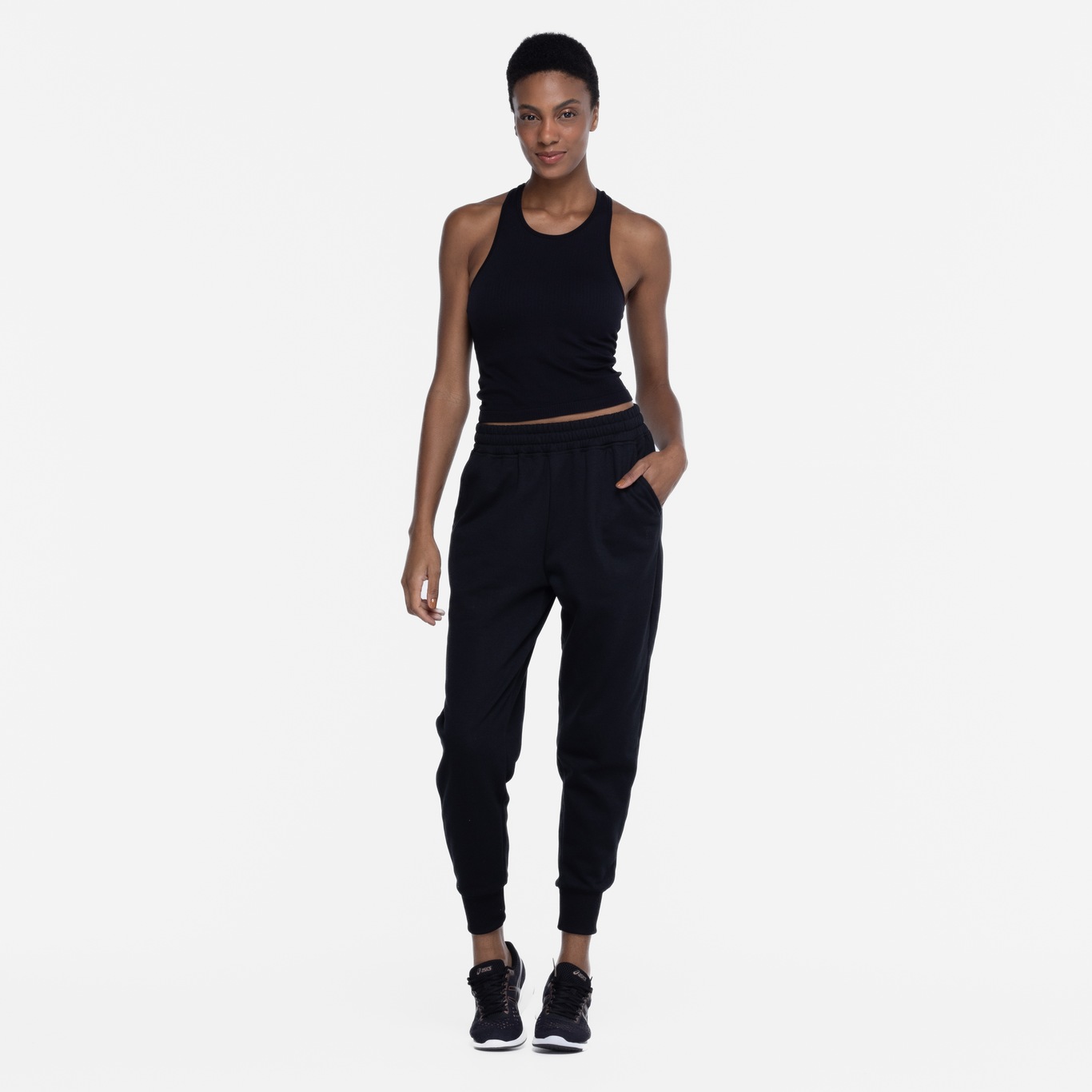 Calça Jogger Feminina Oxer Moletom Bolso Seguro - Foto 5