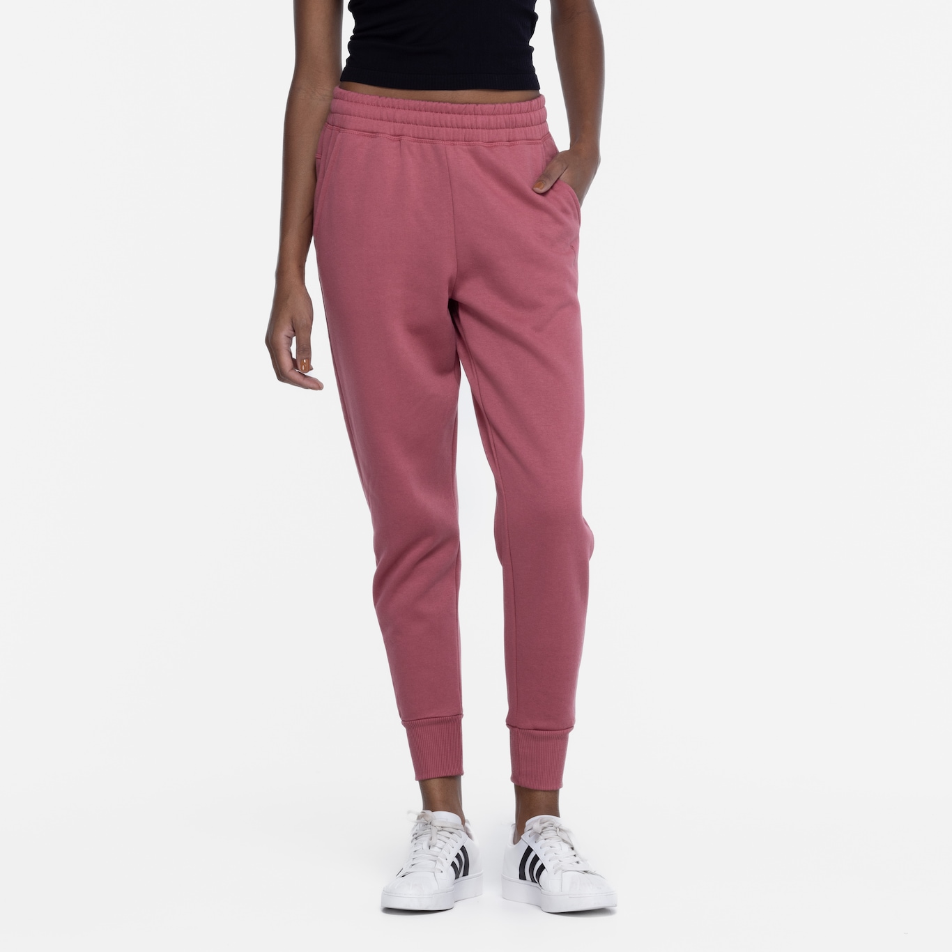 Calça Jogger Feminina Oxer Moletom Bolso Seguro - Foto 4