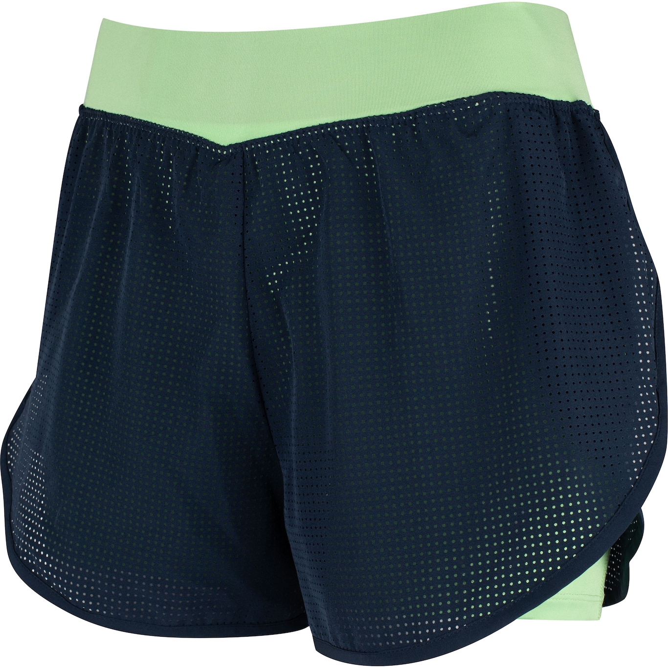 Short Feminino Oxer Duplo Laser Cut com Bermuda Interna - Foto 1