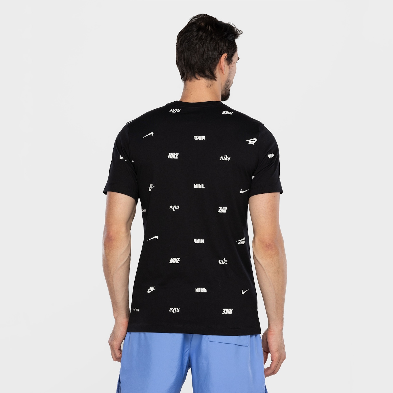 Camiseta Masculina Nike Sportswear Tee Club Aop - Foto 3