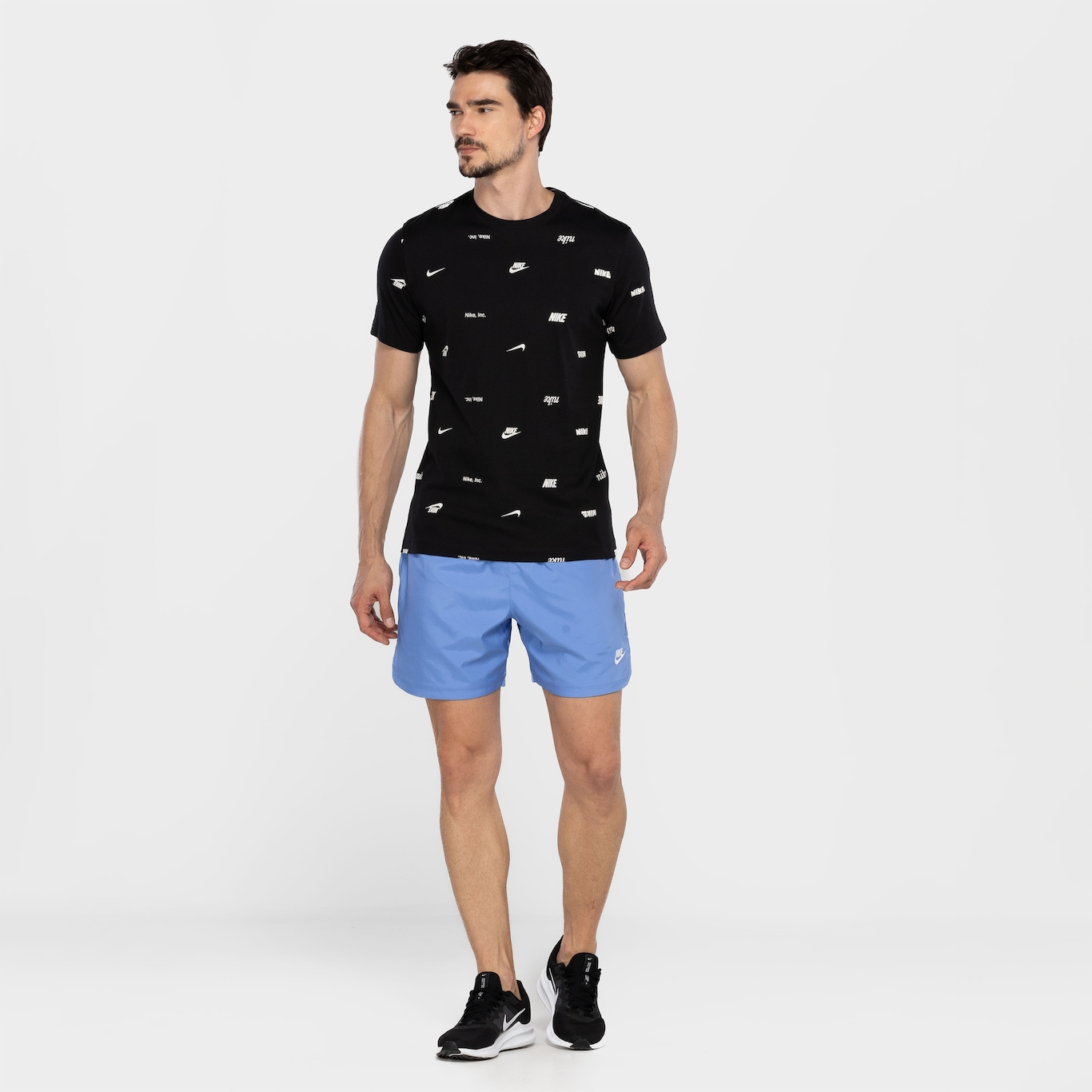 Camiseta Masculina Nike Sportswear Tee Club Aop - Foto 4