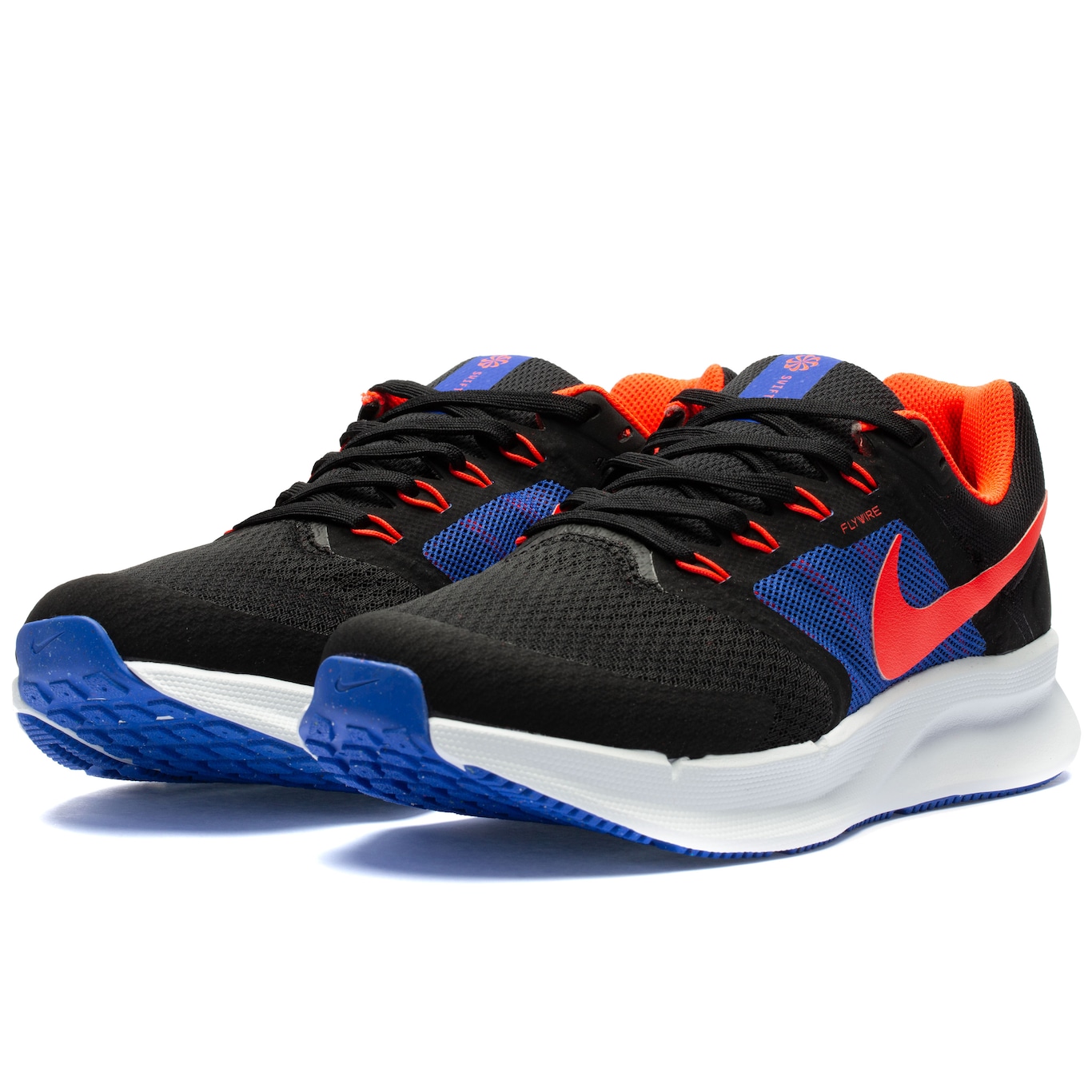 Nike run swift store black and orange