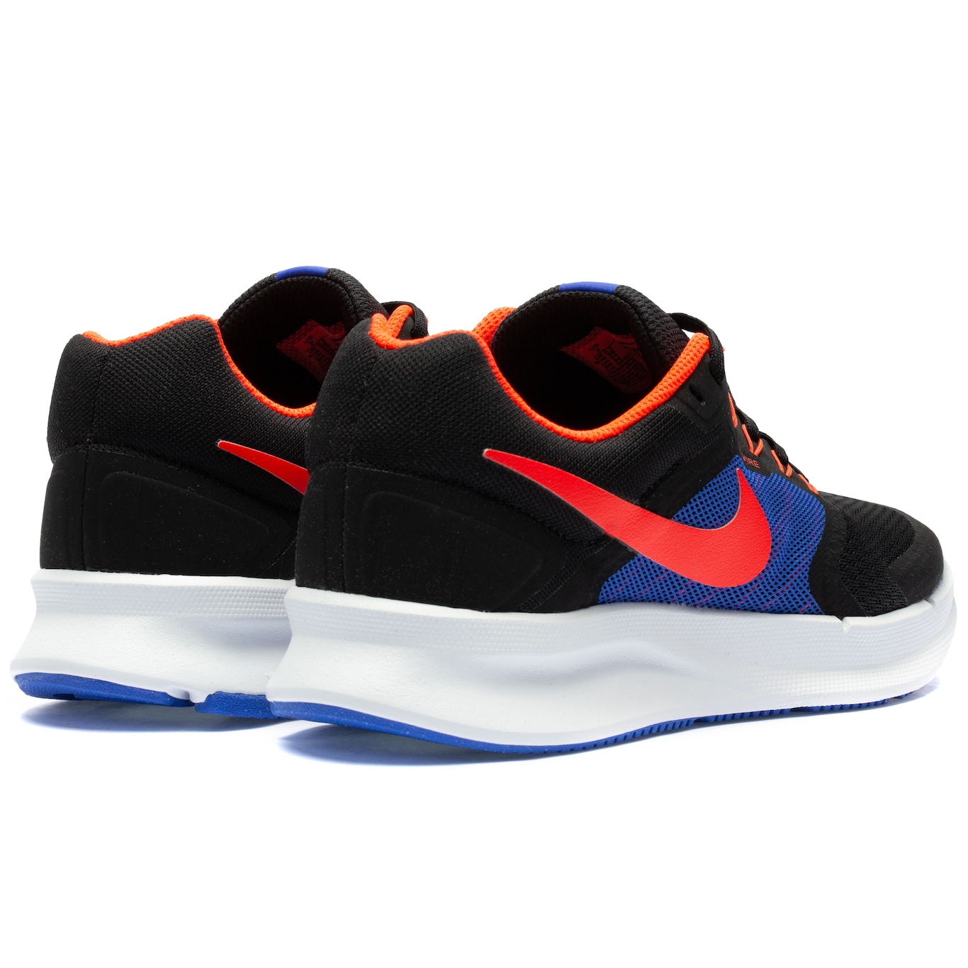 Nike run swift black hotsell and orange