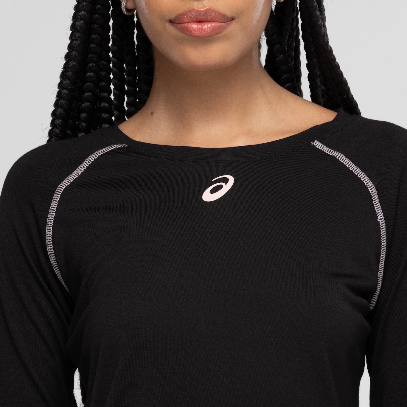 Camiseta Feminina ASICS Manga Longa Mescla Eco Modal - Foto 5