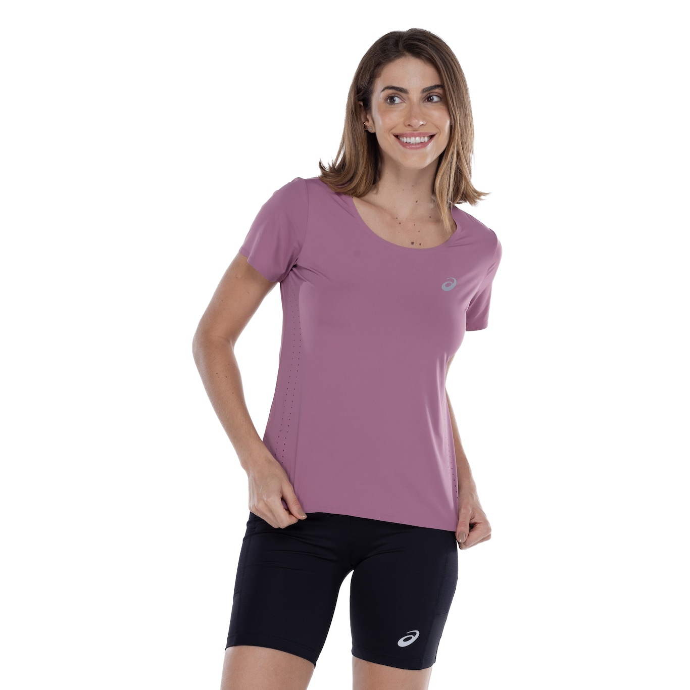 Camiseta Feminina ASICS Manga Curta Selada New - Foto 1