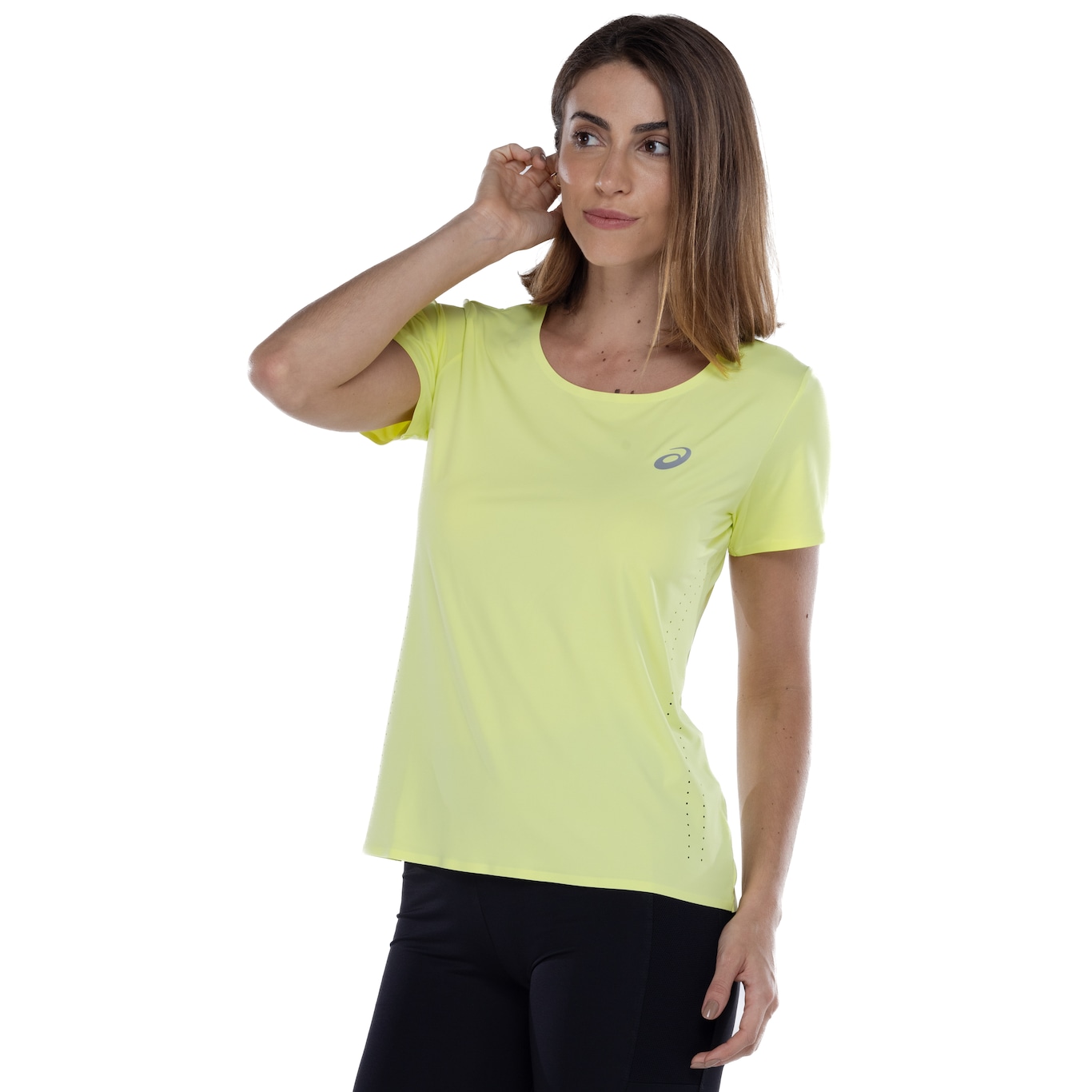 Camiseta Feminina ASICS Manga Curta Selada New - Foto 1