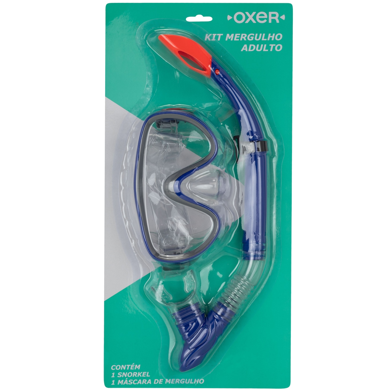 Kit de Mergulho Oxer Mero Snorkel e Máscara - Foto 1