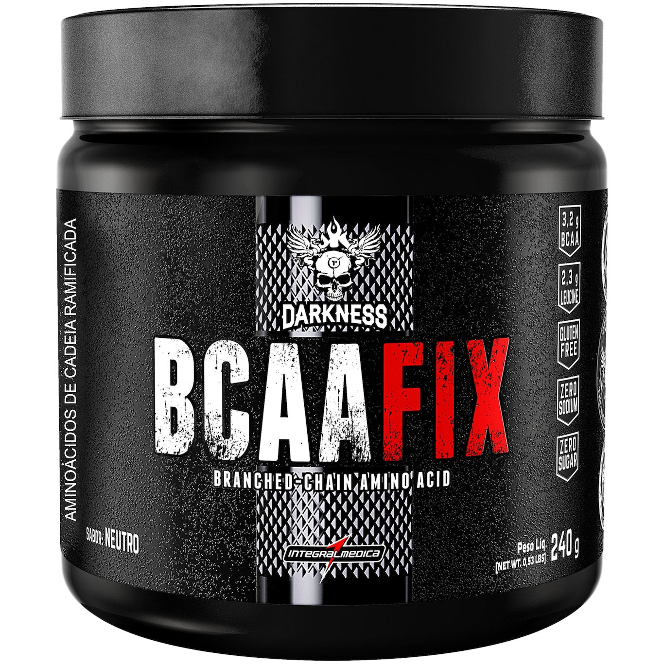 BCAA Darkness Powder Fix Neutro - 240g - Foto 1