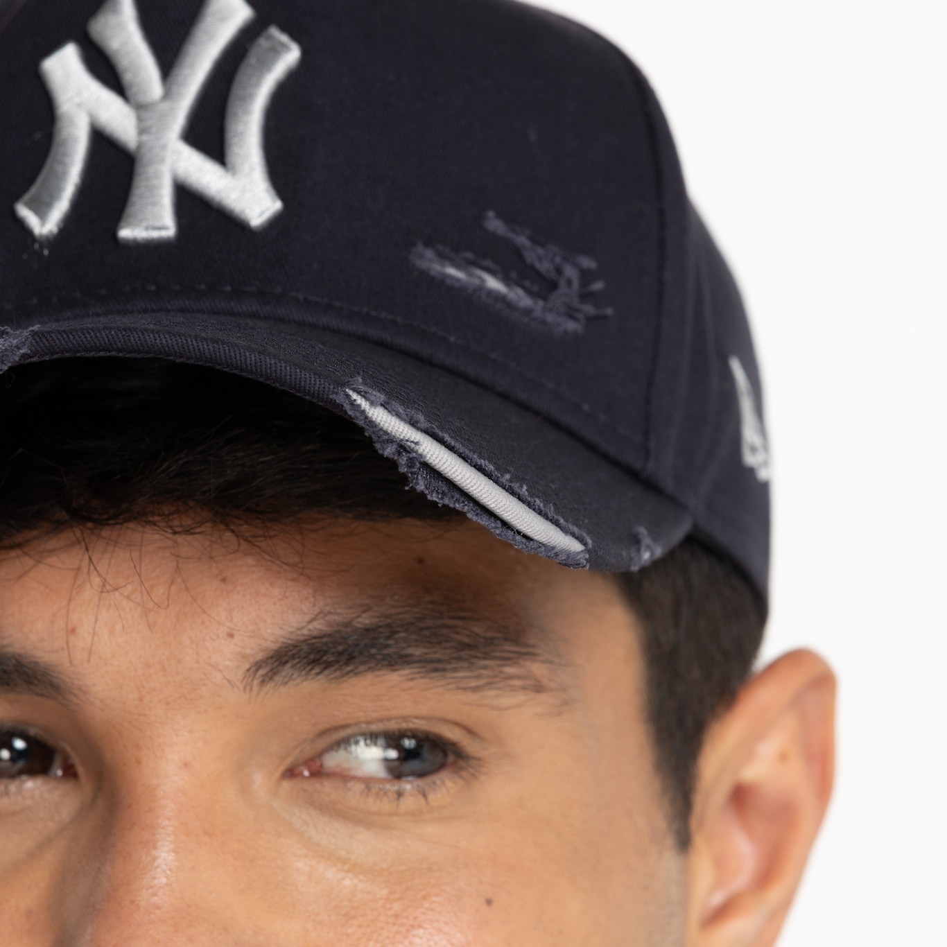 Boné New York Yankees New Era Aba Curva 940 Af Strapback Destroyed - Adulto - Foto 6