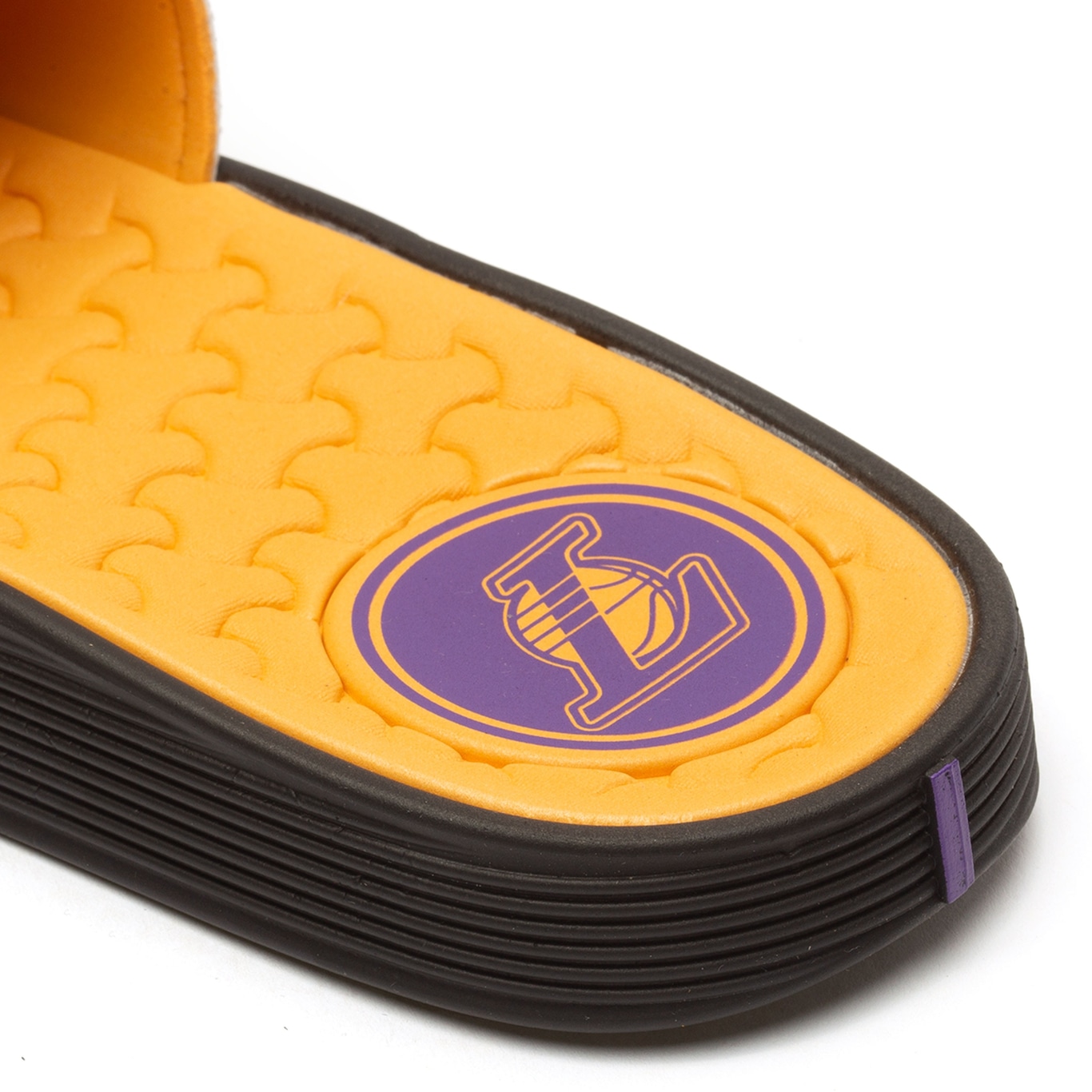 Chinelo Los Angeles Lakers Rider NBA Slide + Meia Cano Alto - Adulto - Foto 6