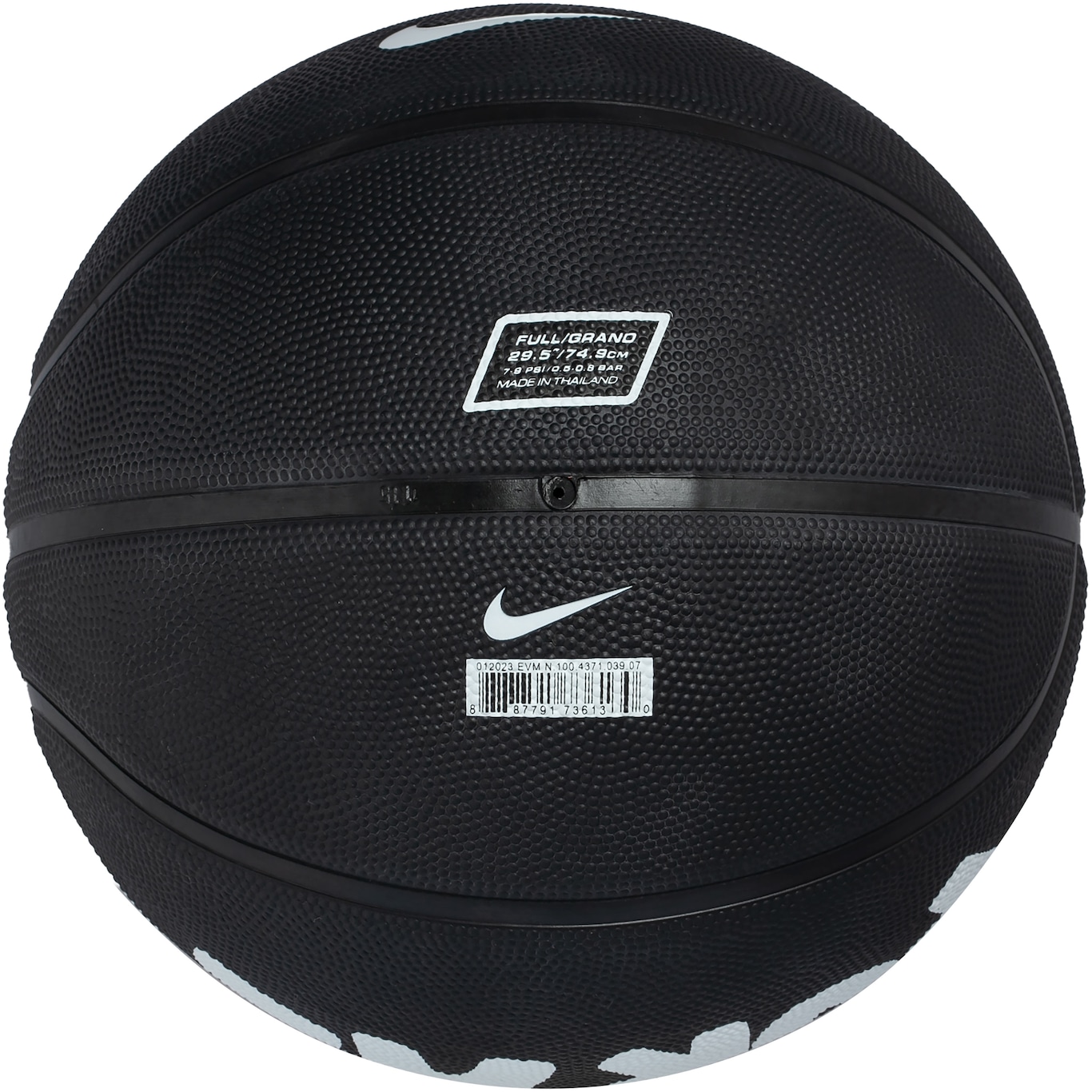 Bola de Basquete Nike Dominate 8P Tamanho 7 - Laranja com Preta