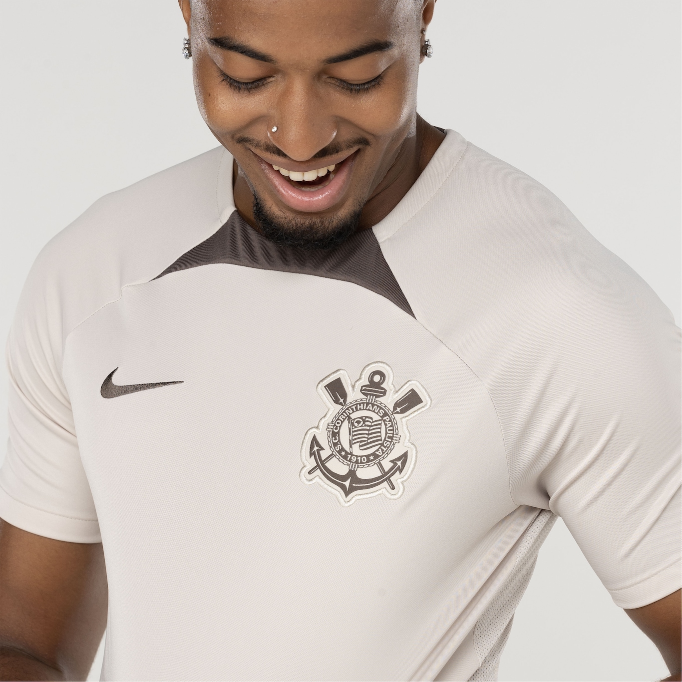 Camisa do Corinthians Nike Masculina Treino Torcedor - Foto 5