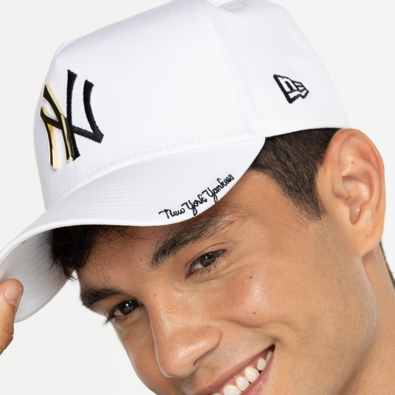 Boné do New York Yankees Aba Curva New Era MLB Snapback 940 White AF - Adulto - Foto 5