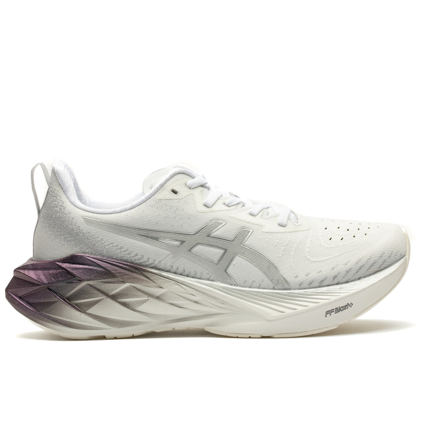 Tênis ASICS Novablast 4 Platinum Feminino - Foto 1