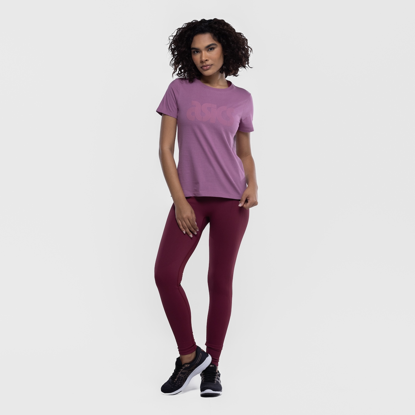 Camiseta Feminina ASICS Manga Curta Malha Cava Tradicional - Foto 5