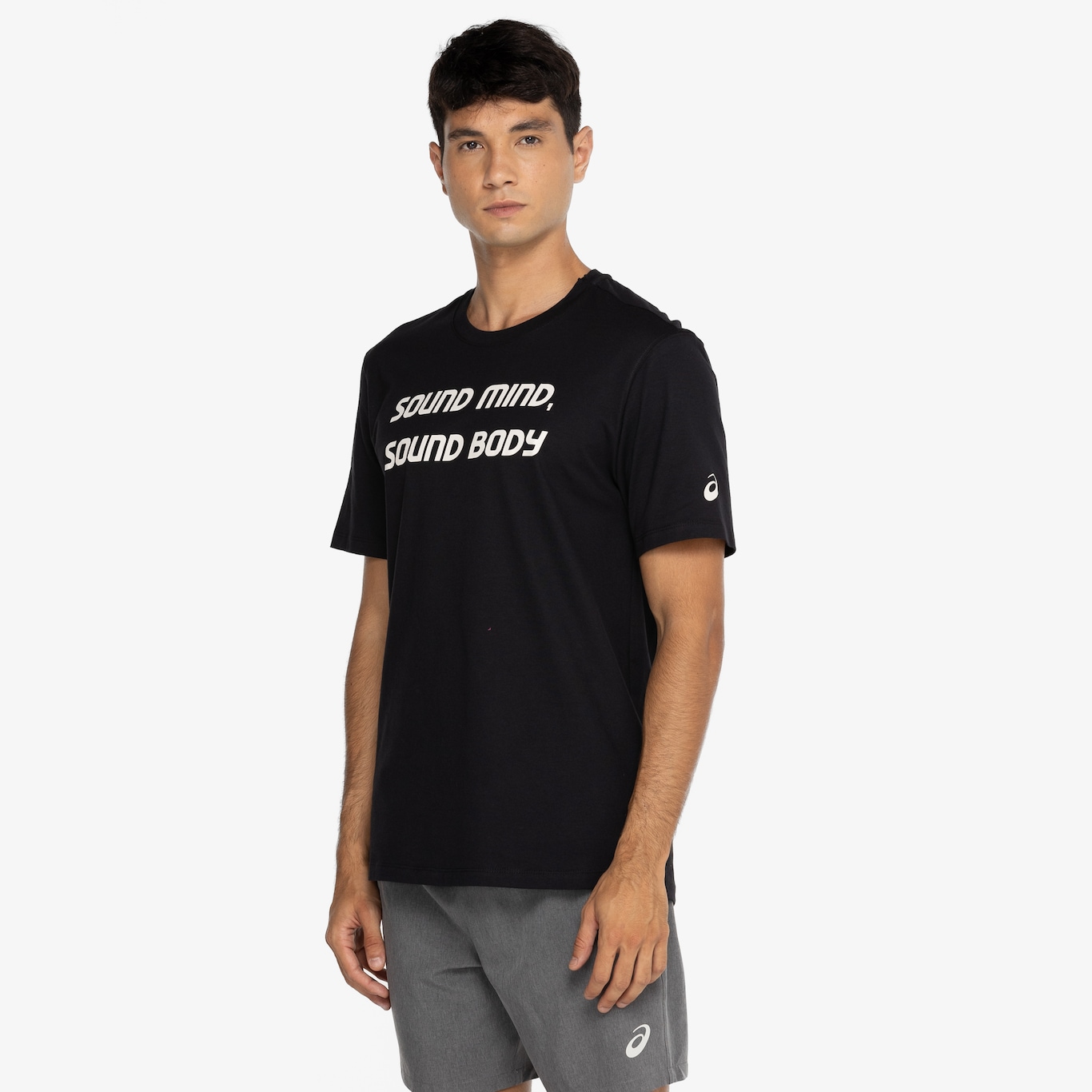 Camiseta Masculina ASICS Manga Curta Malha Box - Foto 4