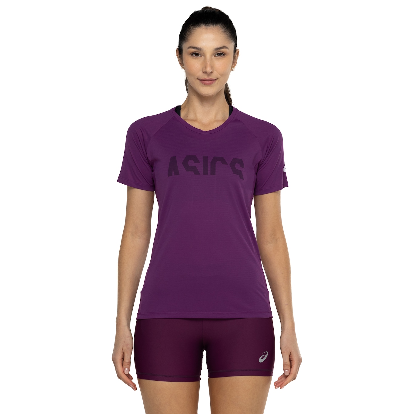 Camiseta Feminina ASICS Manga Curta Recorte Respirável - Video 1