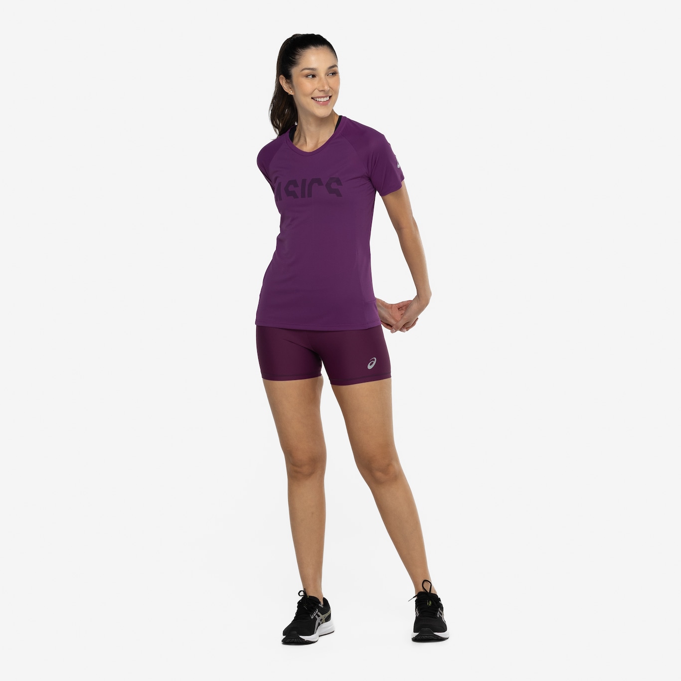 Camiseta Feminina ASICS Manga Curta Recorte Respirável - Foto 4