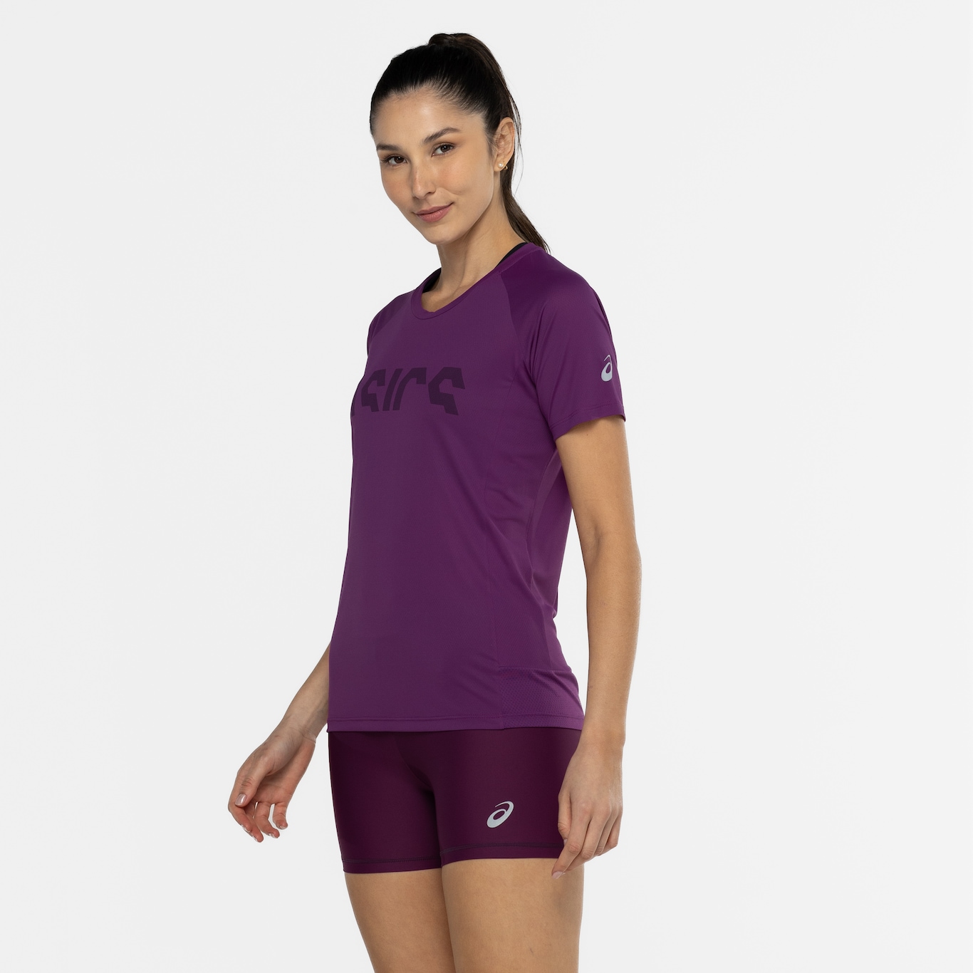 Camiseta Feminina ASICS Manga Curta Recorte Respirável - Foto 5