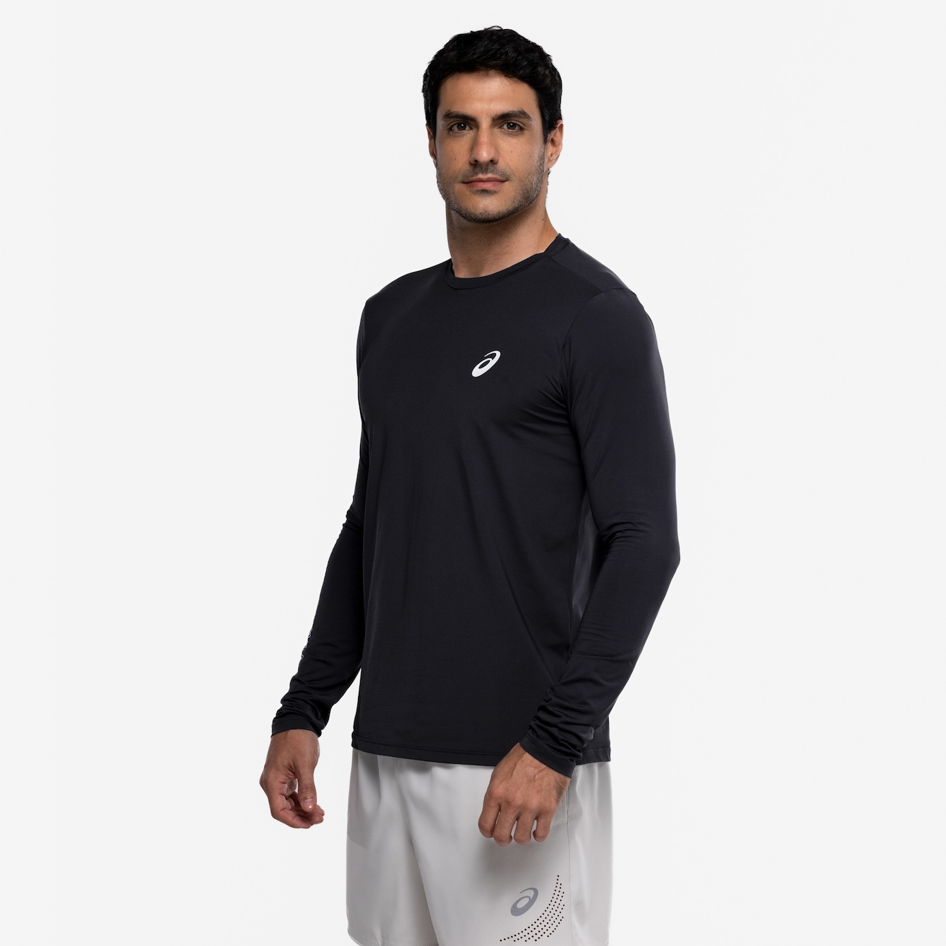 Camiseta Masculina ASICS Manga Longa Proteção UV - Foto 5