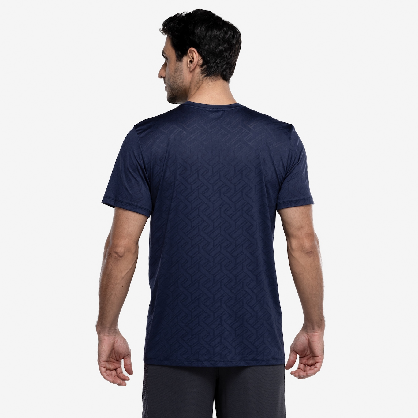 Camiseta Masculina ASICS Manga Curta Jacquard Anti Odor Cava Tradicional - Foto 3