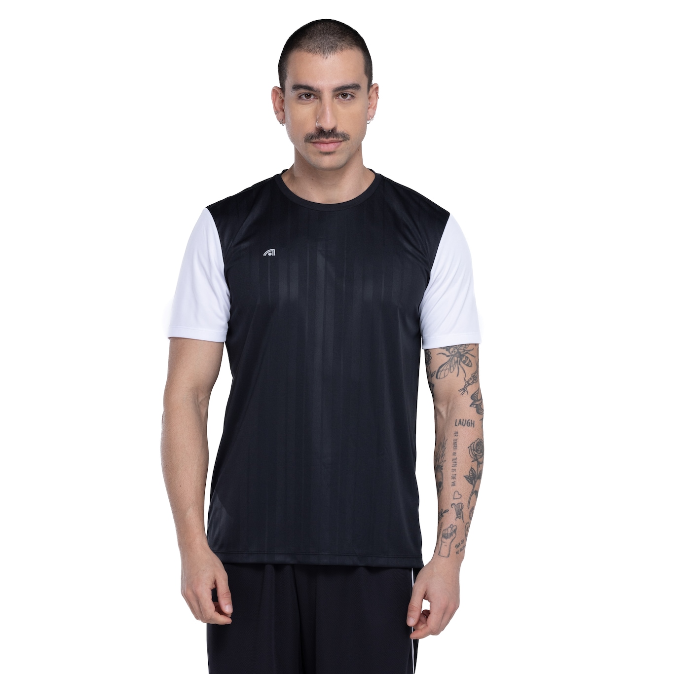 Camiseta Masculina Adams Manga Curta Embossed Futebol Dry - Video 1