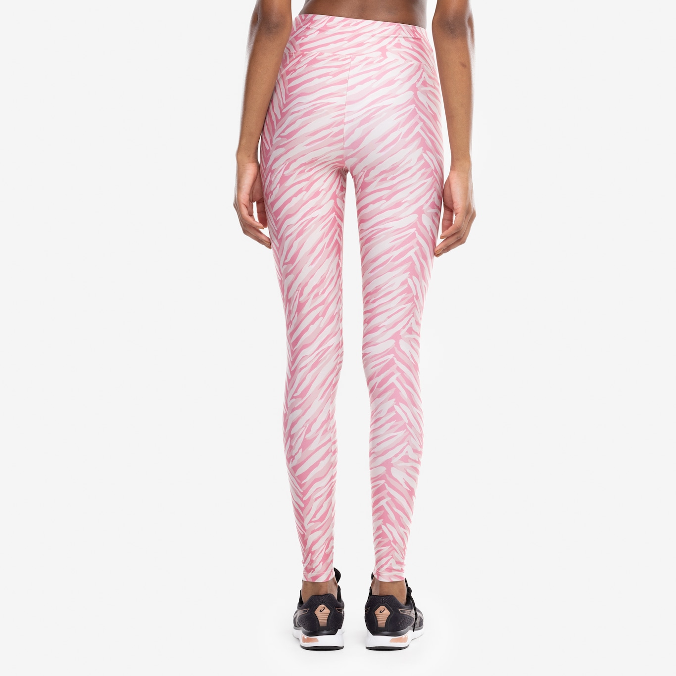 Calça Legging Feminina ASICS Baixa Sustentação Estampa Zebra - Foto 3