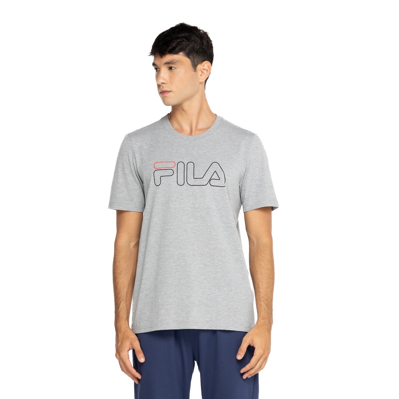 Camiseta Masculina Fila Manga Curta Letter Outline - Video 1