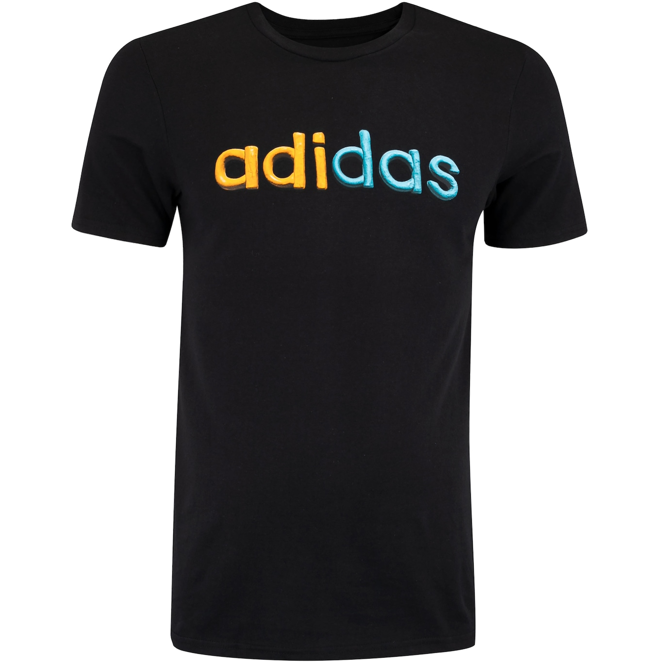 Camiseta Masculina adidas Manga Curta Logo Linear Color - Foto 1