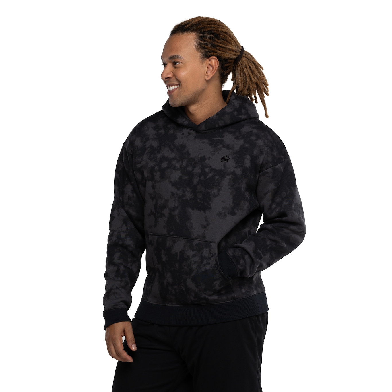 Blusa de Moletom Stephen Curry Under Armour Masculino com Capuz Acid Wash - Video 1