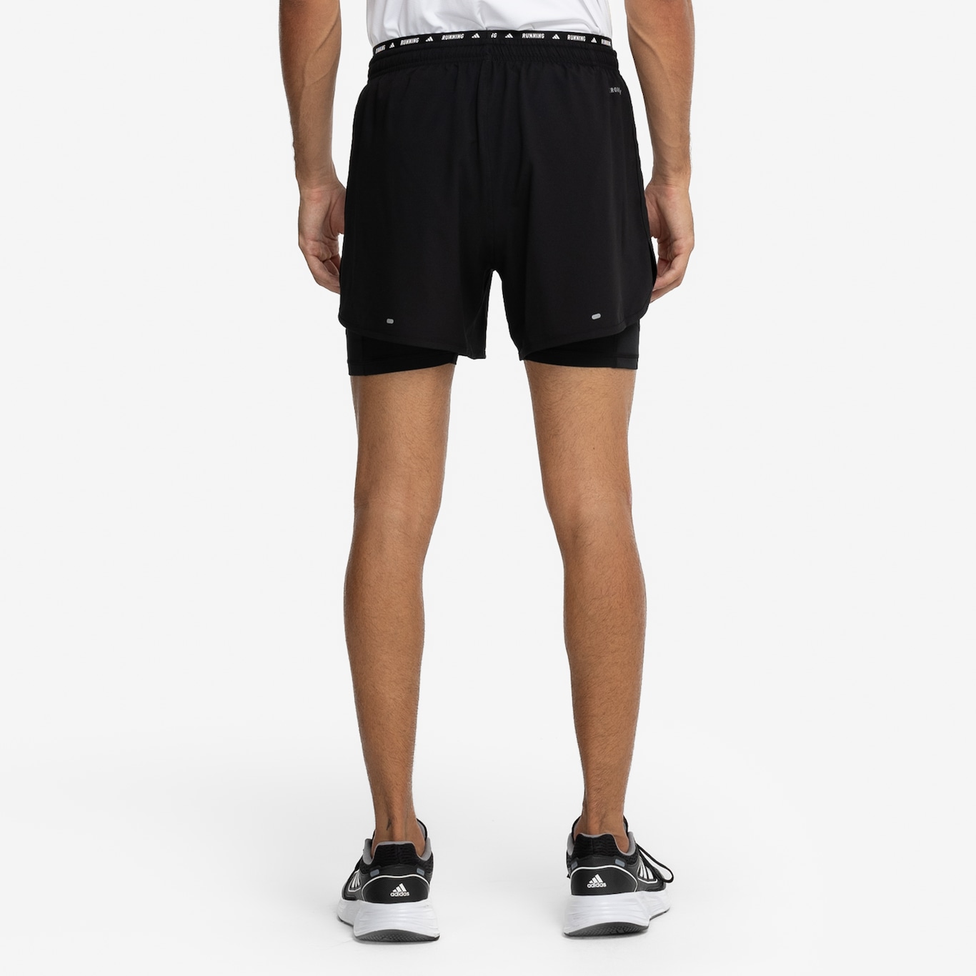 Bermuda 2 em 1 Masculina adidas Own The Run Excite 3 Stripes - Foto 3