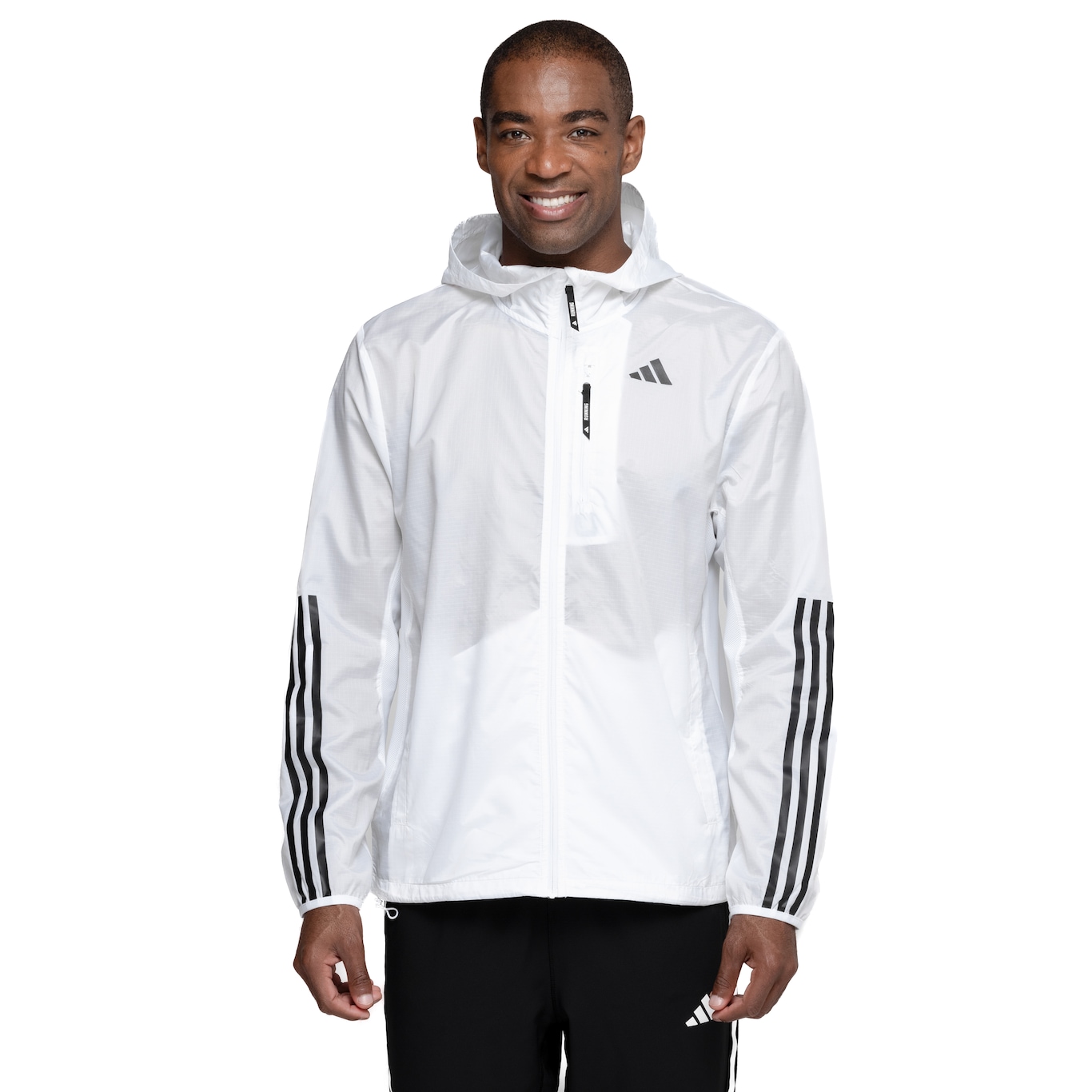 Jaqueta Corta-Vento Masculina adidas com Capuz OTR 3S - Video 1