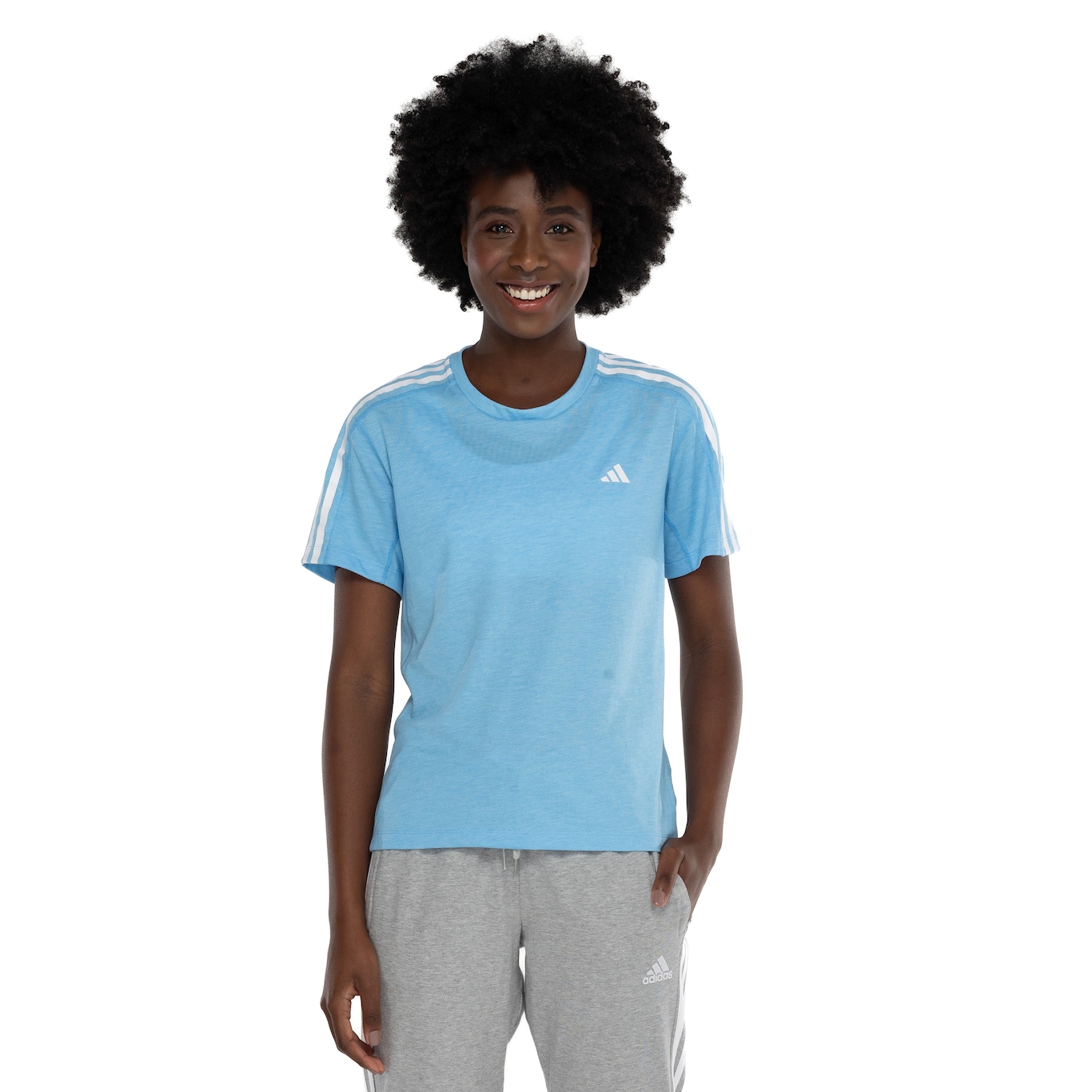 Camiseta Feminina adidas Manga Curta OTR E 3S - Video 1