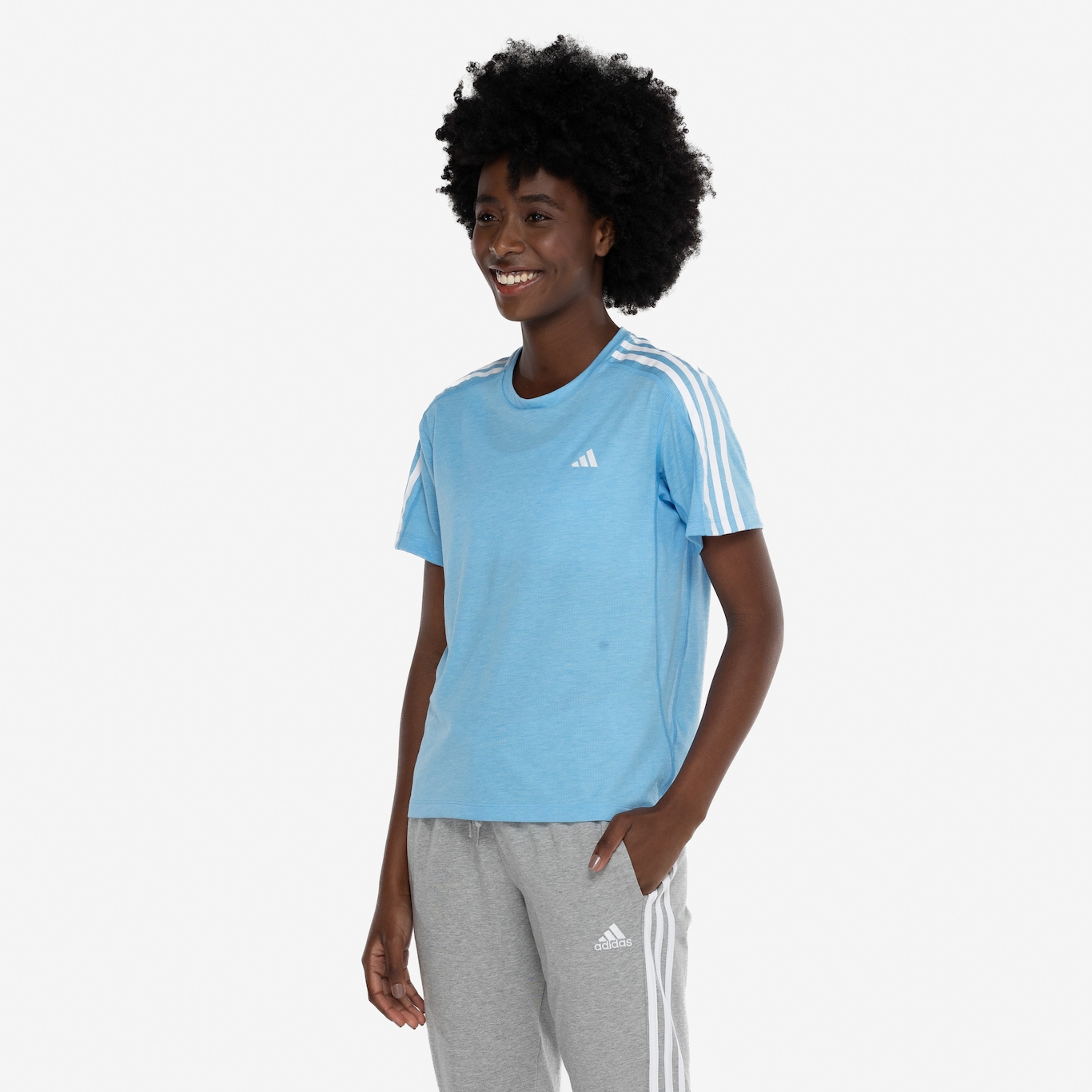 Camiseta Feminina adidas Manga Curta OTR E 3S - Foto 6