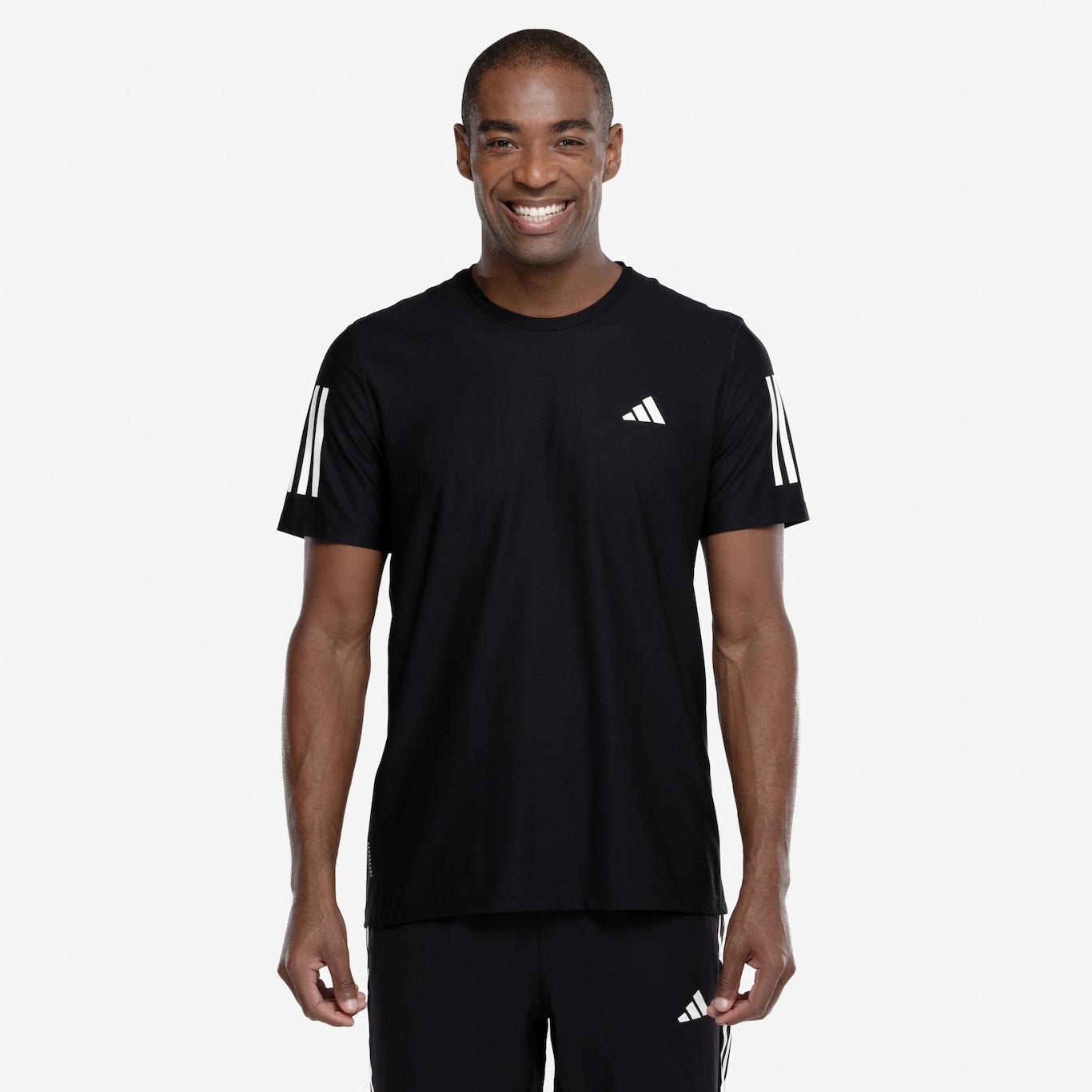 Camiseta Masculina adidas Manga Curta Own The Run Base - Video 1