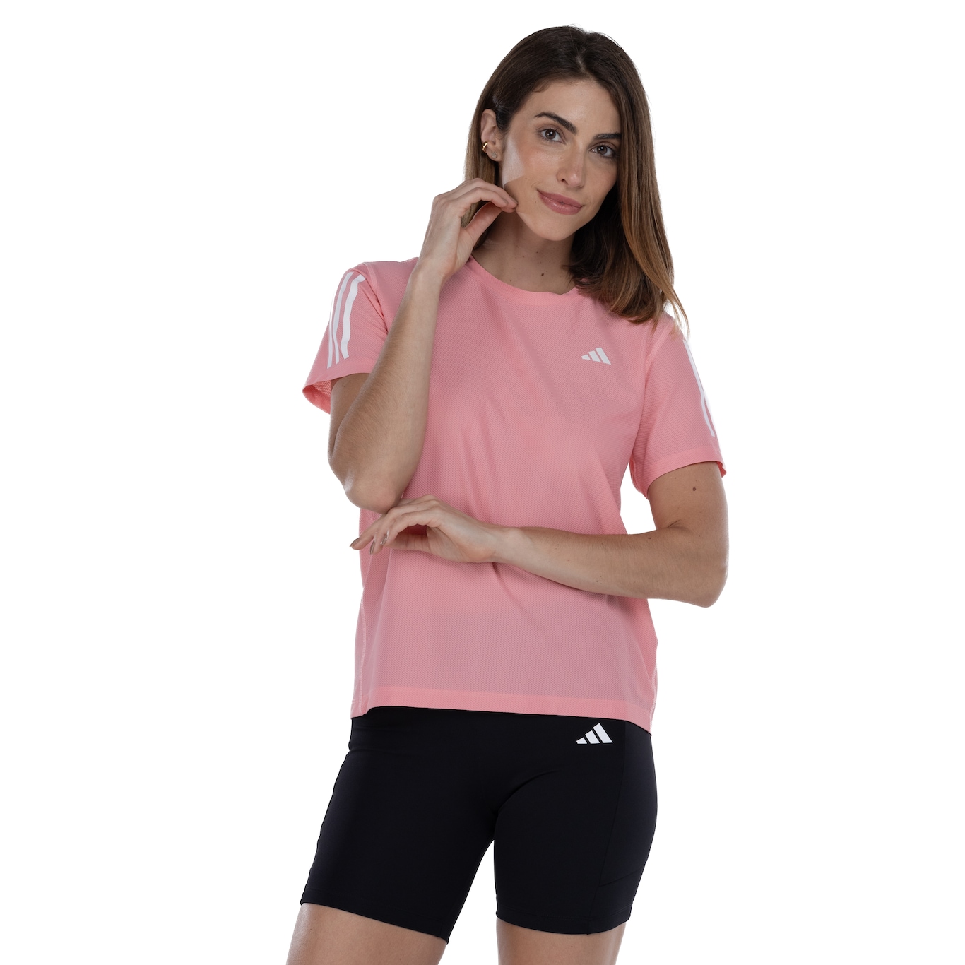 Camiseta Feminina adidas Manga Curta Own The Run Base - Foto 1