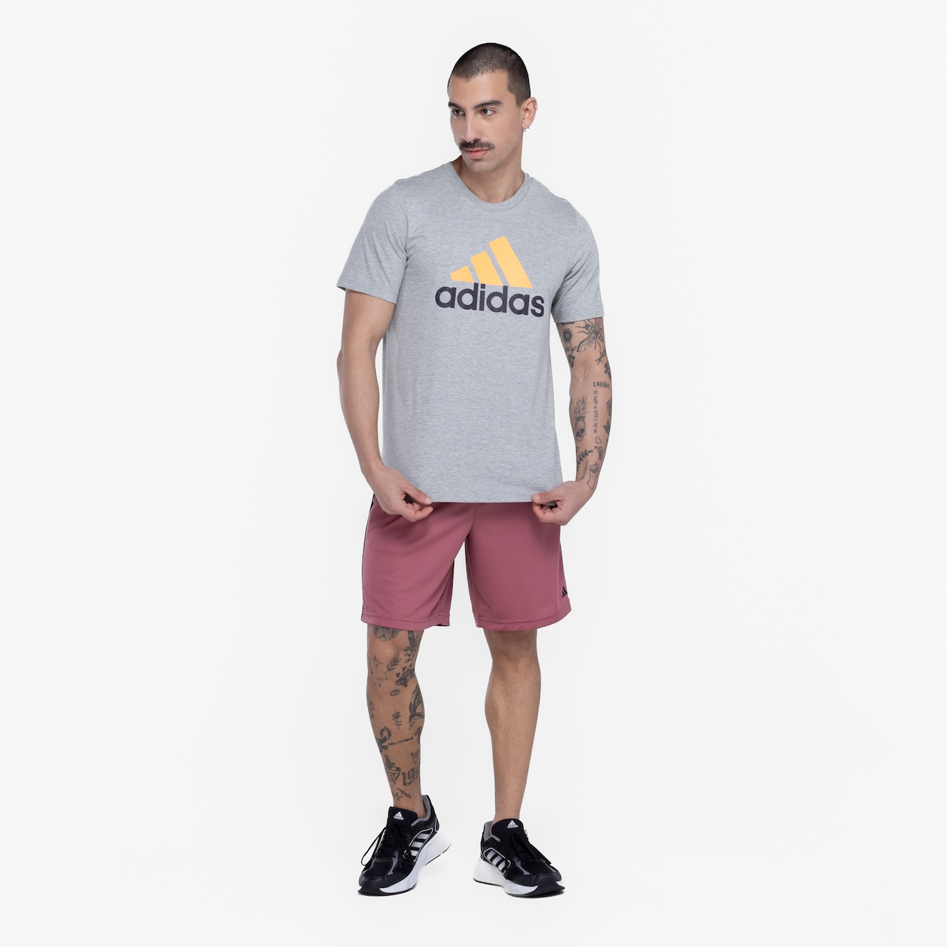 Camiseta Masculina adidas Manga Curta Big Logo - Foto 4