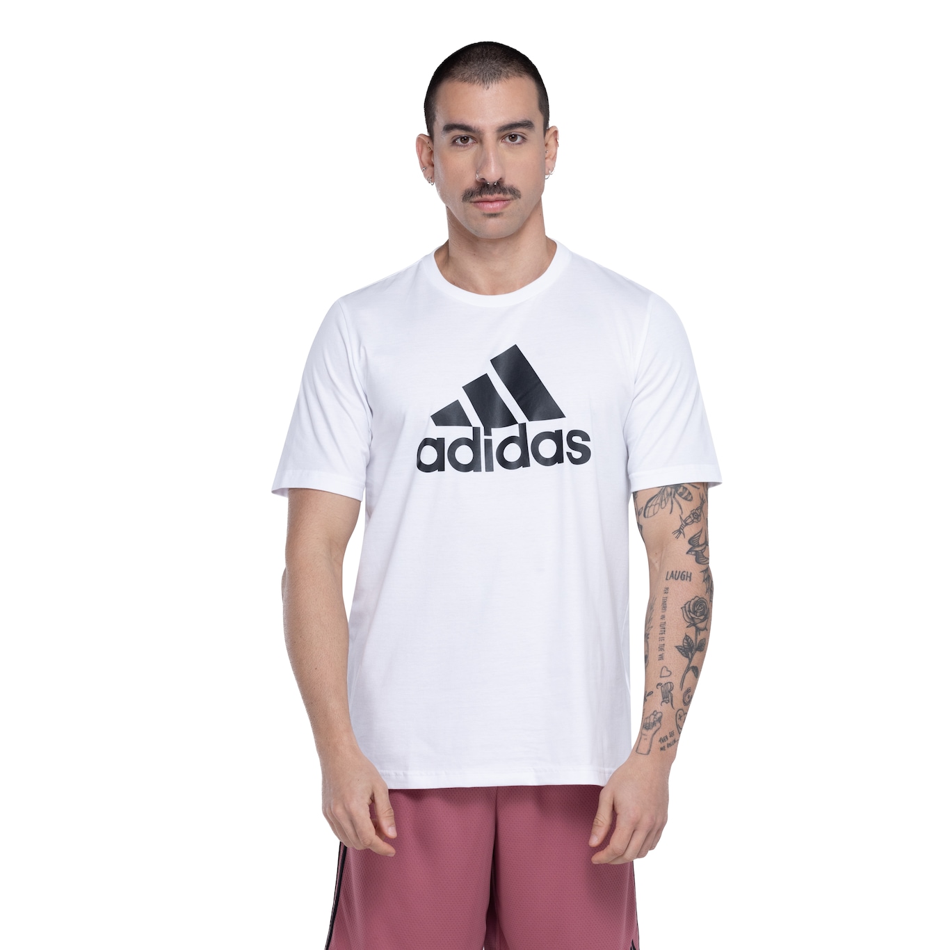 Camiseta Masculina adidas Manga Curta Big Logo - Video 1