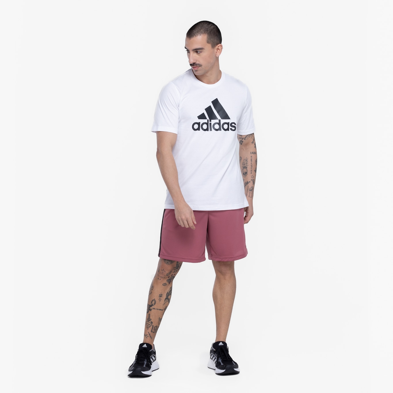 Camiseta Masculina adidas Manga Curta Big Logo - Foto 4