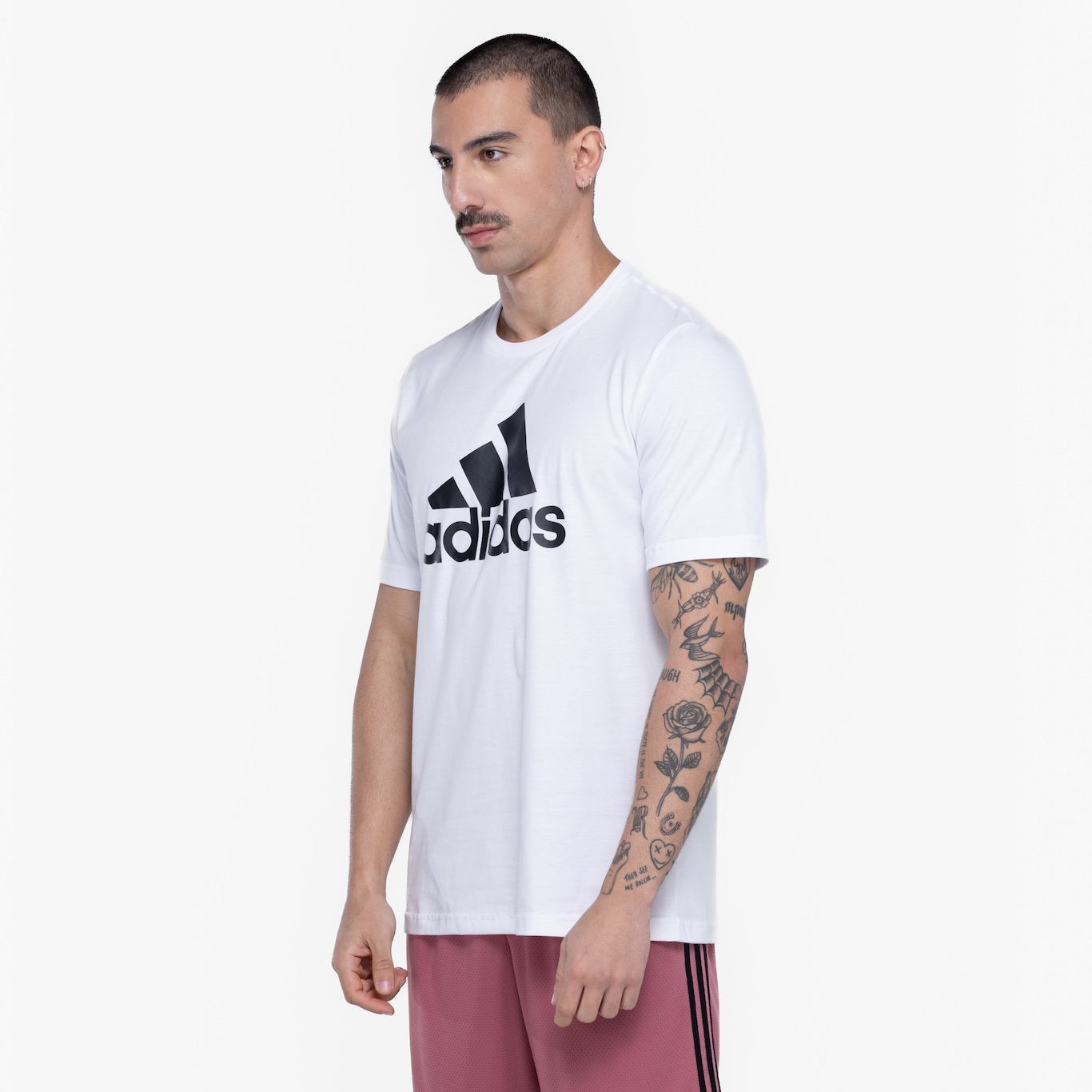 Camiseta Masculina adidas Manga Curta Big Logo - Foto 5