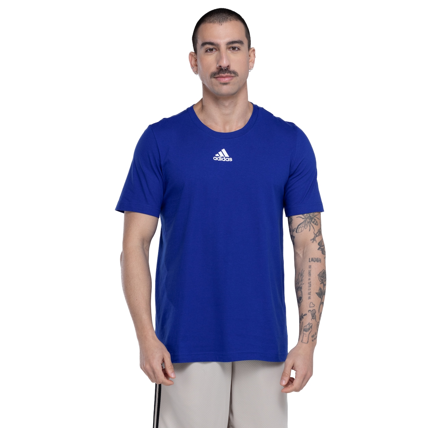 Camiseta Masculina adidas Manga Curta Small Logo - Video 1