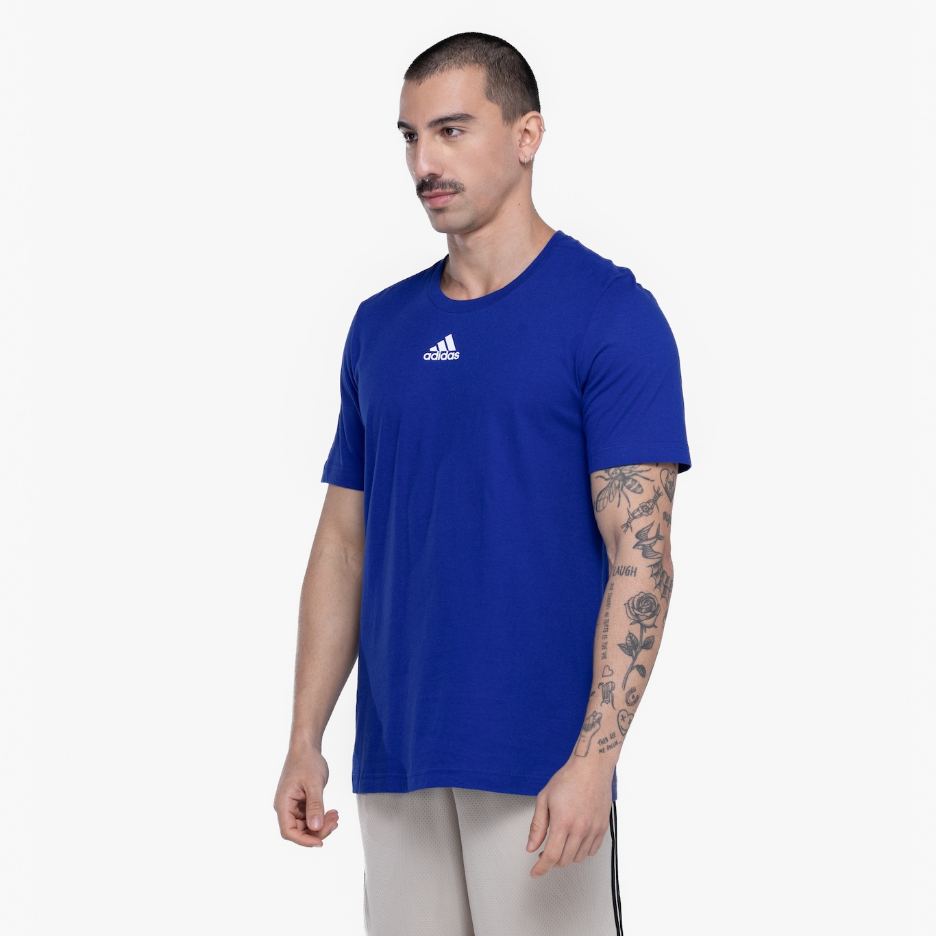 Camiseta Masculina adidas Manga Curta Small Logo - Foto 5