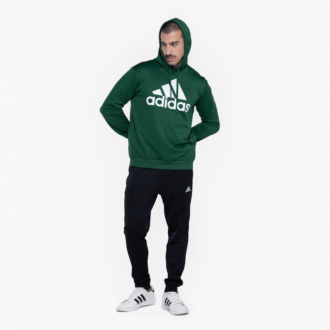 Conjunto de Agasalho com Capuz Masculino adidas Big Logo - Foto 4