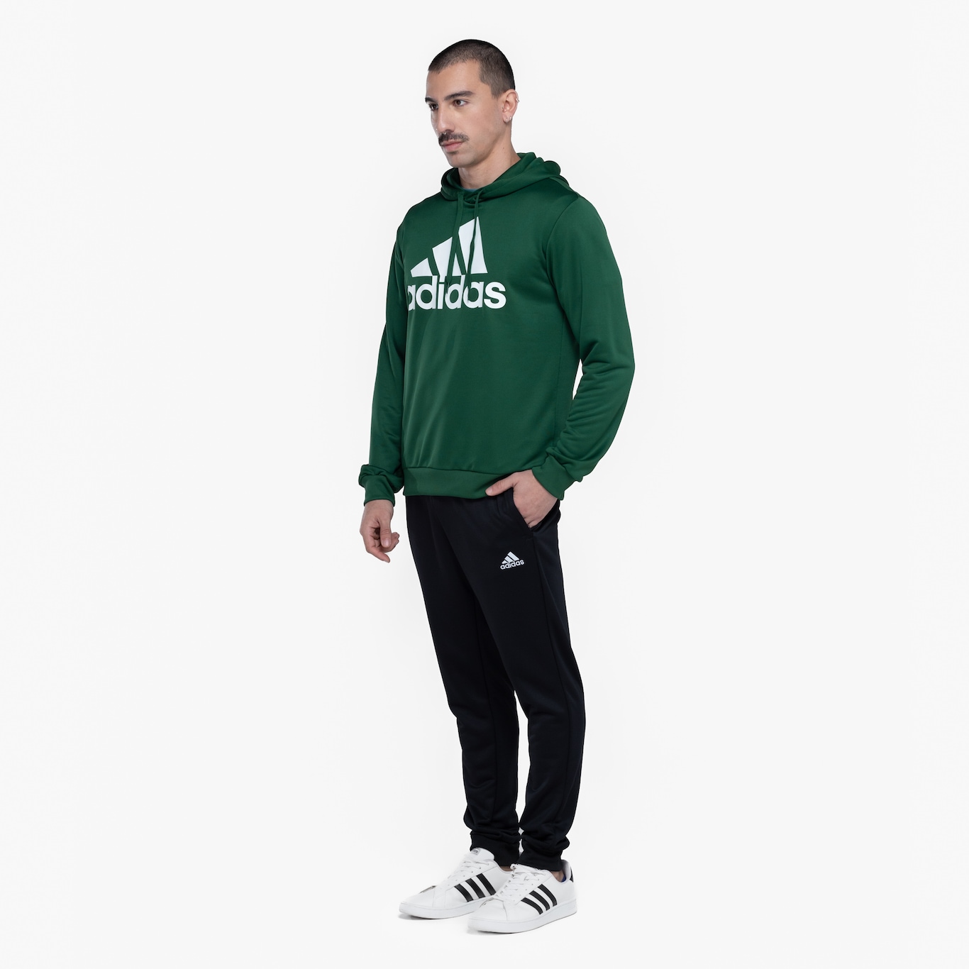 Conjunto de Agasalho com Capuz Masculino adidas Big Logo - Foto 5