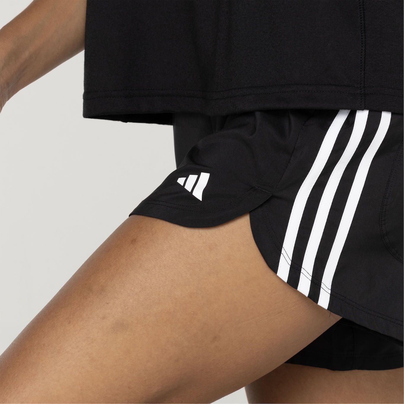 Short Feminino adidas Pacer 3 Listras - Foto 5